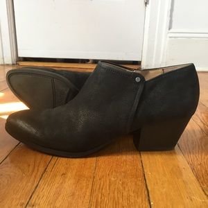 Black Leather Booties